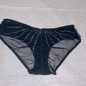 Victoria’s Secret Sexy Little Things Sheer Rhinestone Panties.